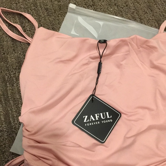 pink cinched top - Picture 3 of 3